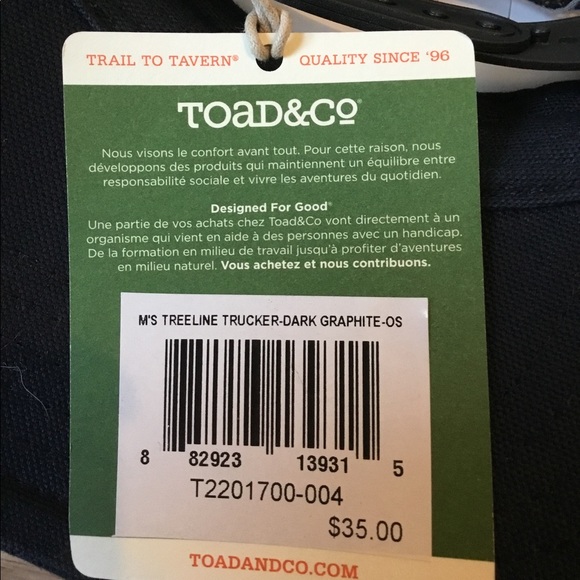 Toad & Co Tree line Trucker Hat - Picture 2 of 5